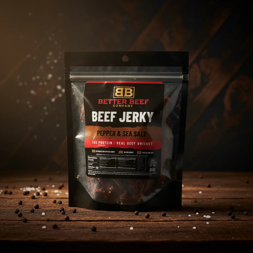 Brisket Jerky: Pepper & Sea Salt