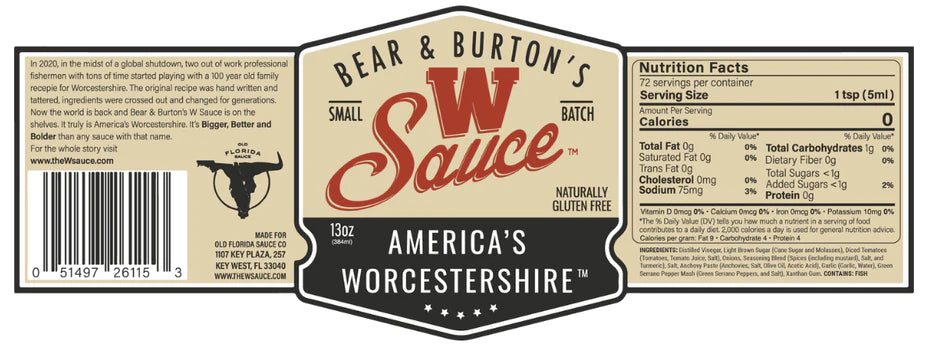 BEAR & BURTON'S W SAUCE®